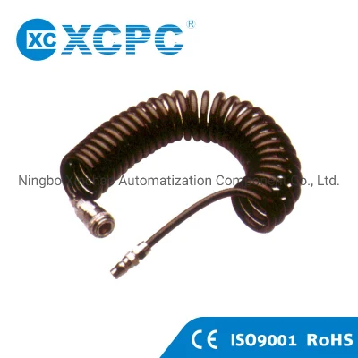 Xcpc Fabricant pneumatique Chine Fournisseur OEM Raccords Coupleurs Silencieux Silencieux Air Duster Tube en polyuréthane Tube en spirale PU